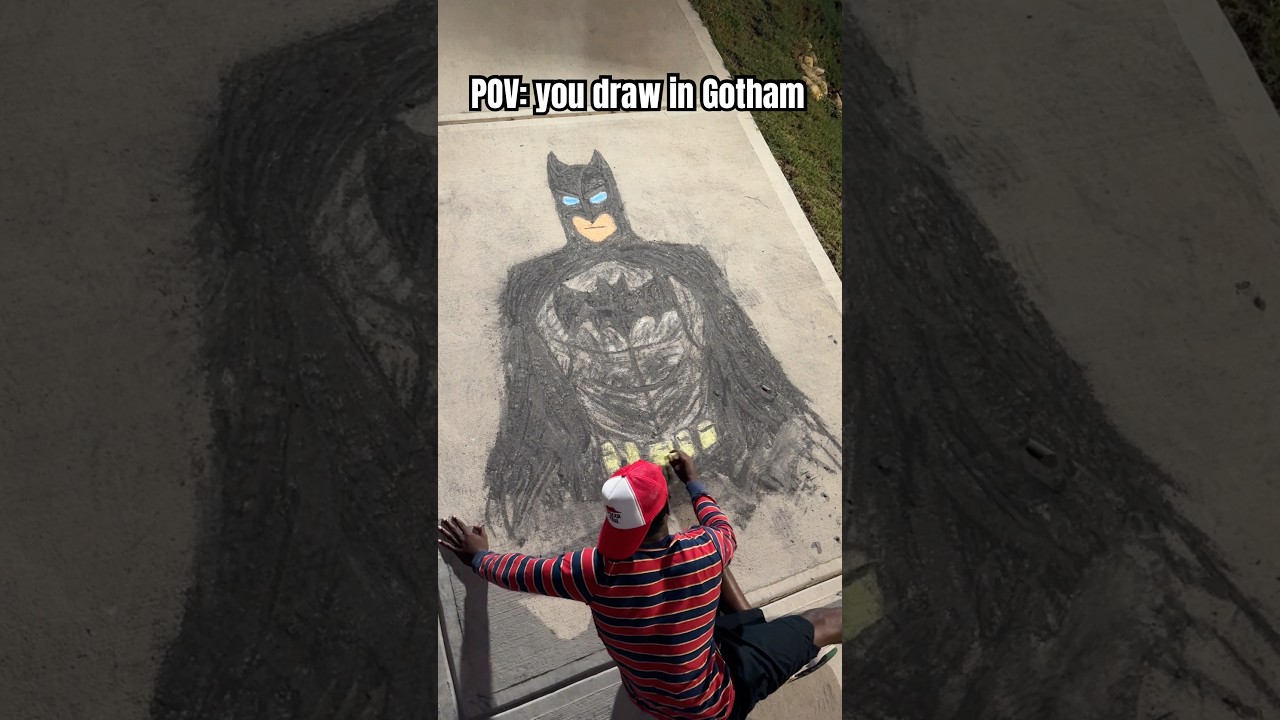 BATMAN: When you draw in Gotham w/ 