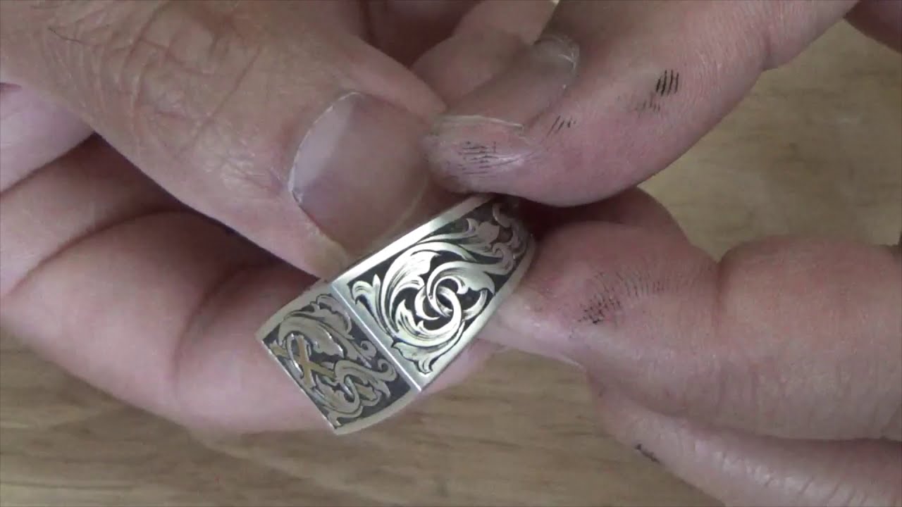 Engraving a Sterling Silver Signet Ring