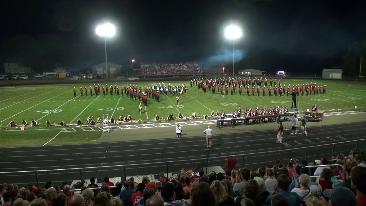 Linn-Mar Marching Lions at the Marion Marching Invitational 2017