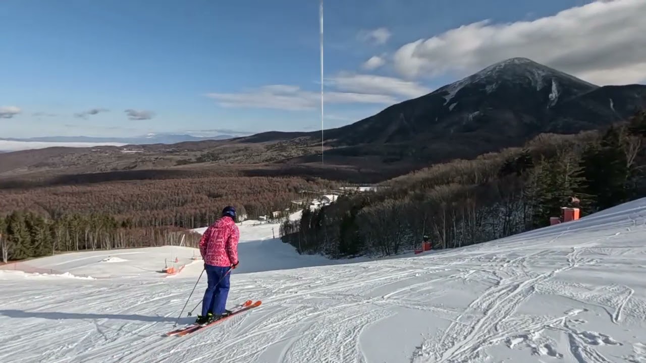 2025/12/17 (水) しらかば2in1スキー場 みんなで一緒に滑ると楽しい GoPro12 午前中の様子