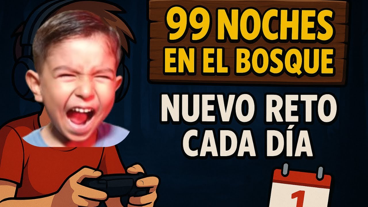 🔥99 noches en el bosque PERO unreto CADA DIA😱