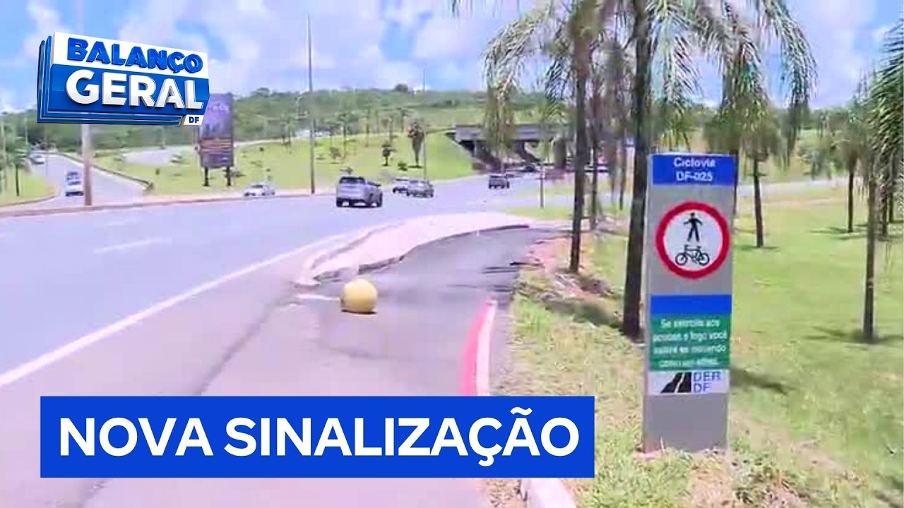 Motoristas enfrentam problemas em nova ciclovia no Jardim Botânico, em Brasília | Balanço Geral DF