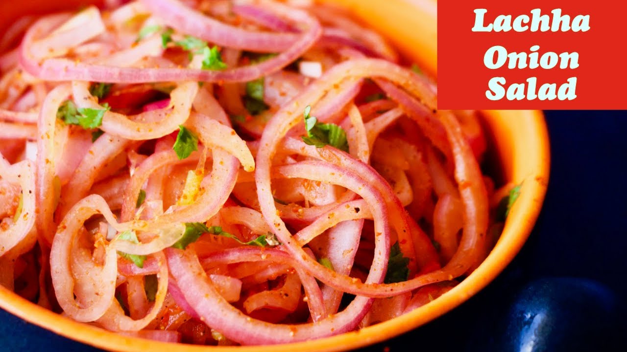 Restaurant style Lachha Onion Salad, Dhaba Style, Best Combination with Kabab, Barbeque or Tandoori