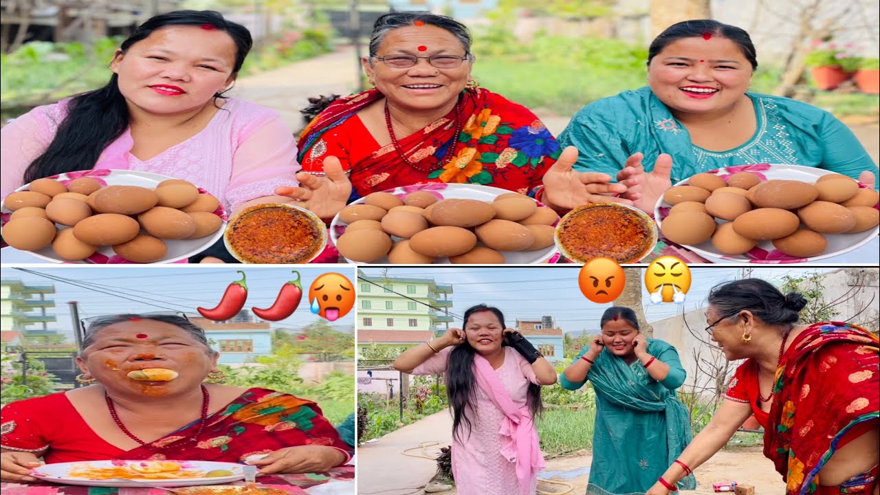 NO HAND  SPICY 🥵 EGG EATING CHALLENGE ||🔥 🔥