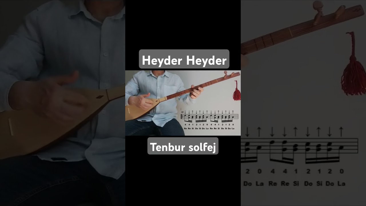 Heyder Heyder Tenbur solfej calismasi. #3tellibağlama #tenbur #nesimid&uuml;zen