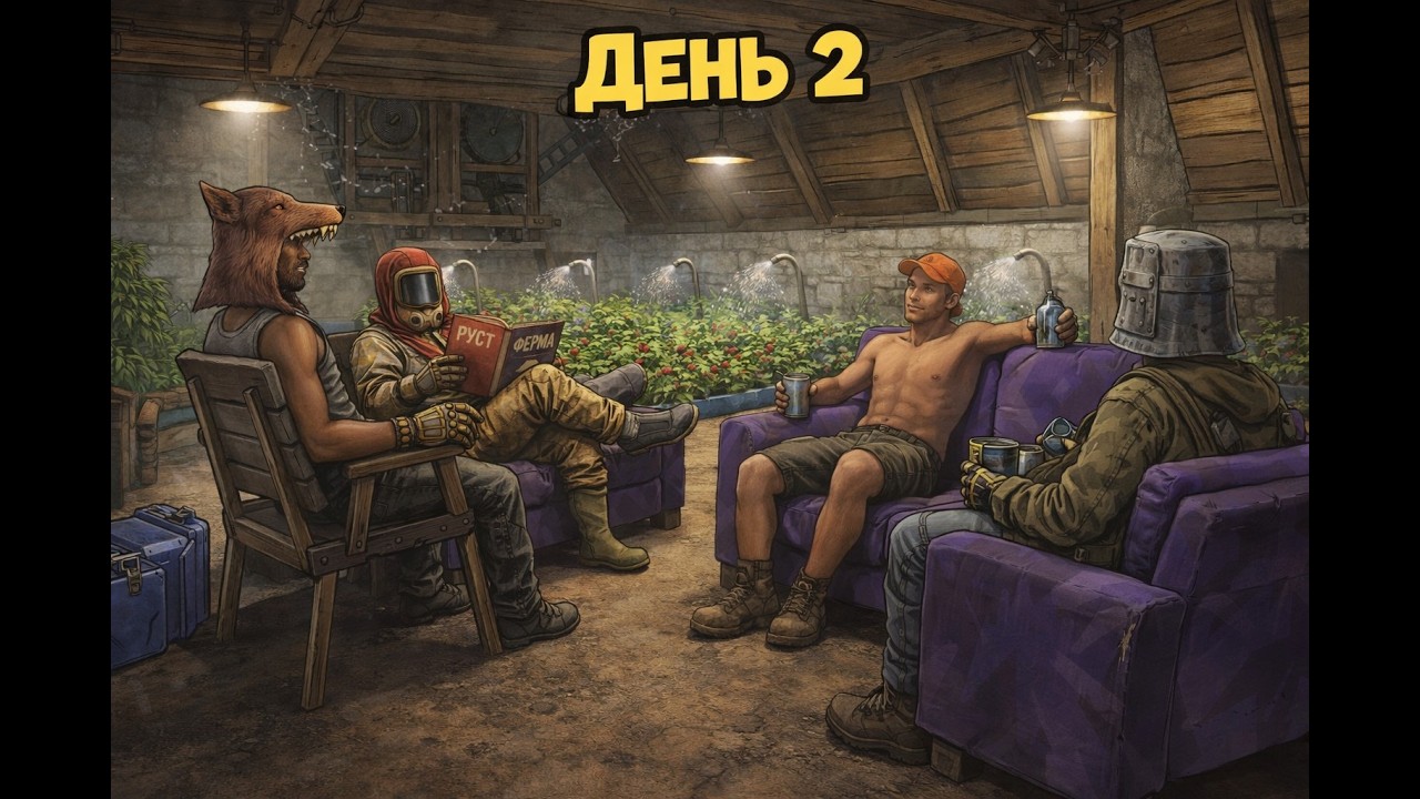 🌿 RUST NEW WIPE | Строим ФЕРМУ у города | Ягодный бизнес начинается 🍓 | День 2