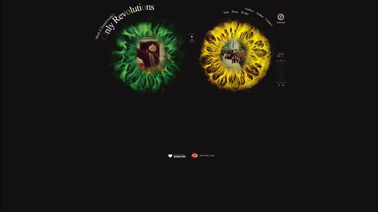 The ONLY REVOLUTIONS Website: 2006 to Around 2011 - Mark Z. Danielewski