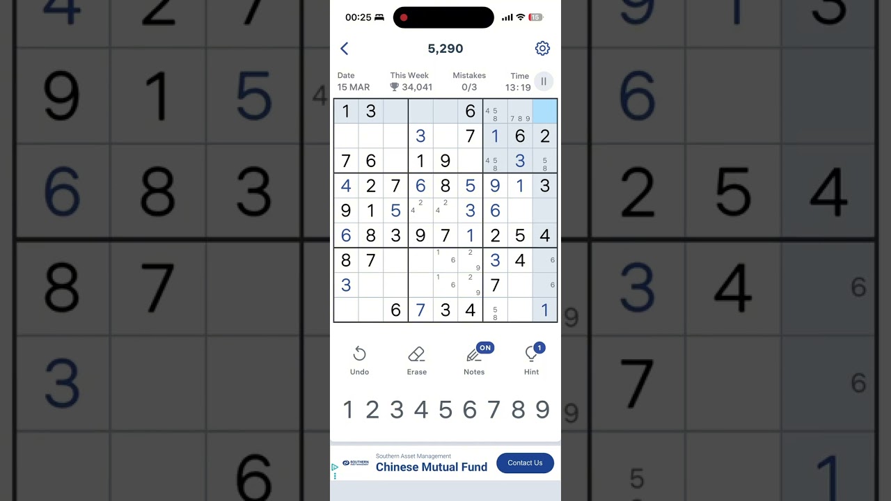 Sudoku Daily Challenge – March 15, 2025 (Archive) | Full Solve (No Talking)