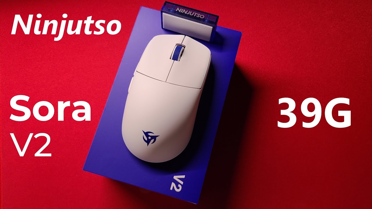 39g Mouse Without Any Hole!? | Ninjutso Sora V2 unboxing (Please turn on CC subtitles)