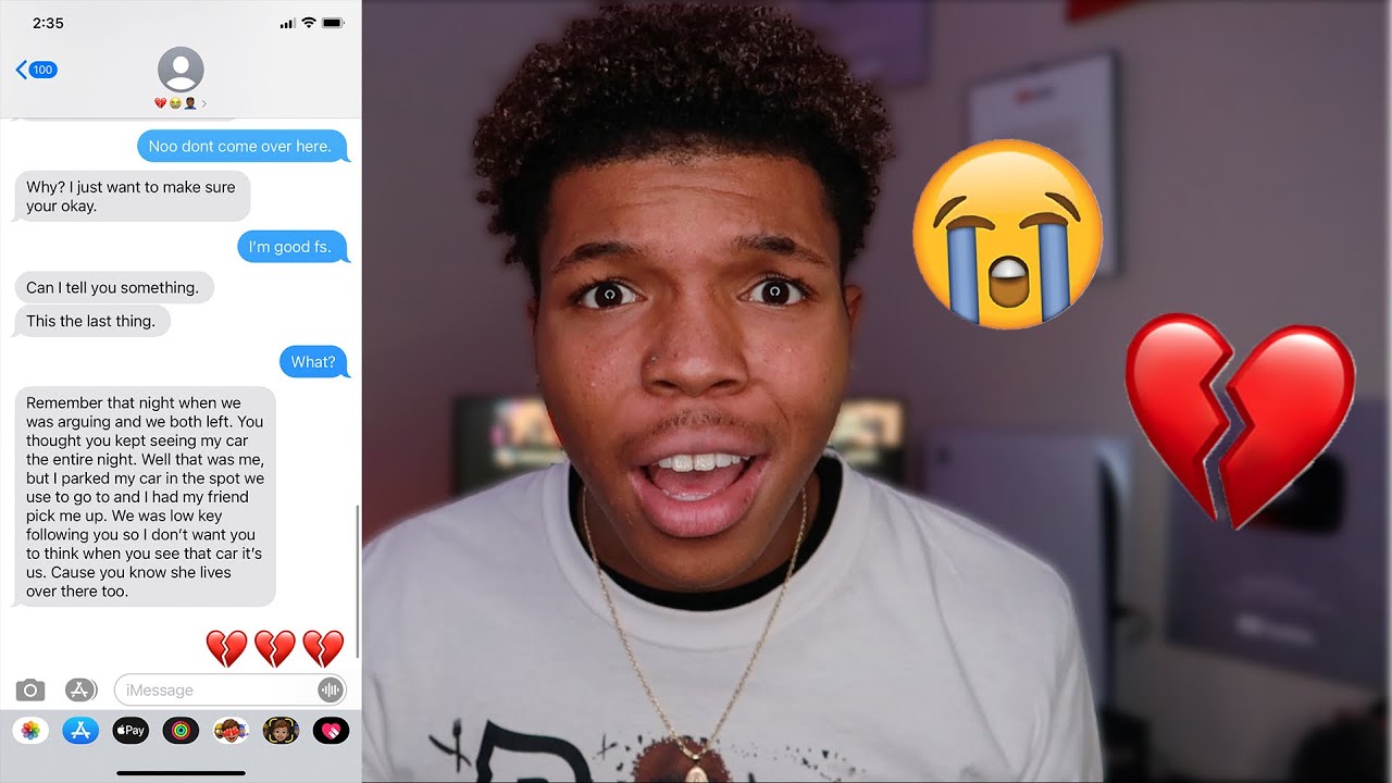 song lyric prank on my ex girlfriend...i just now found out she did this..😥