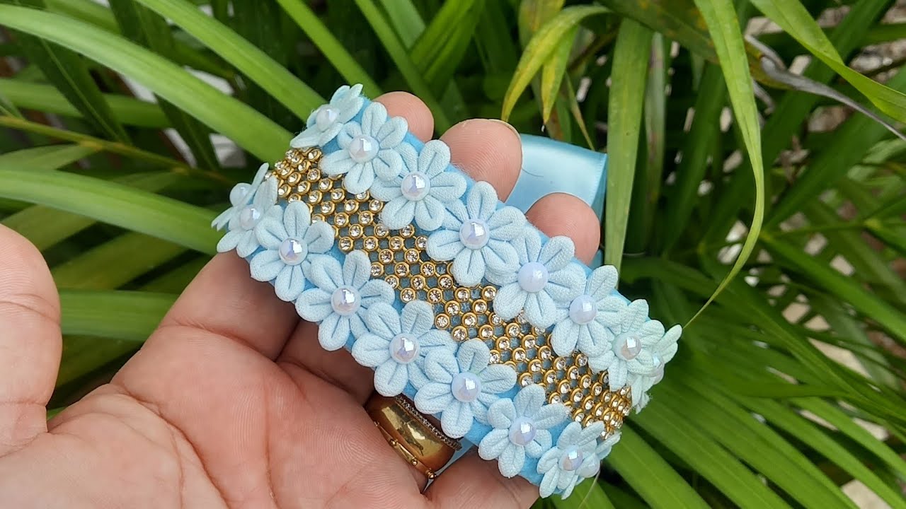 Porta coque com flor prensada