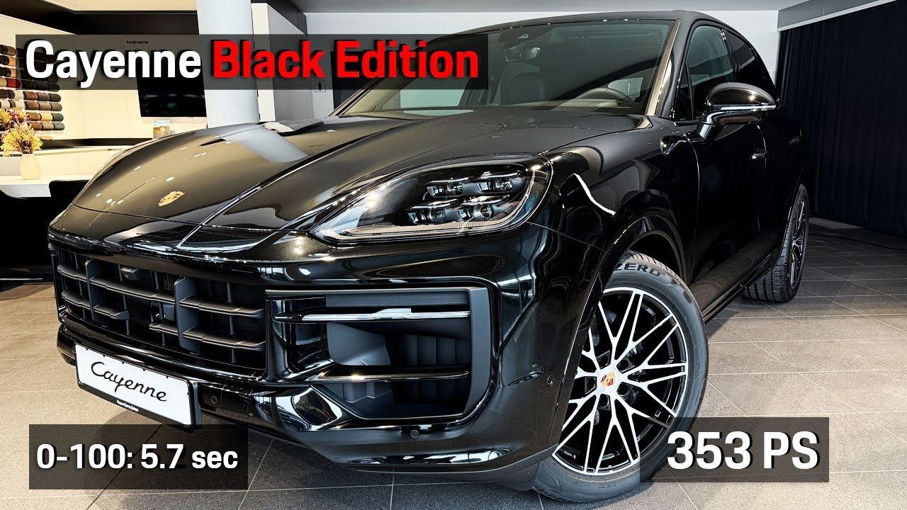 Porsche Cayenne Black Edition 2026 — pure black elegance with sport-focused performance