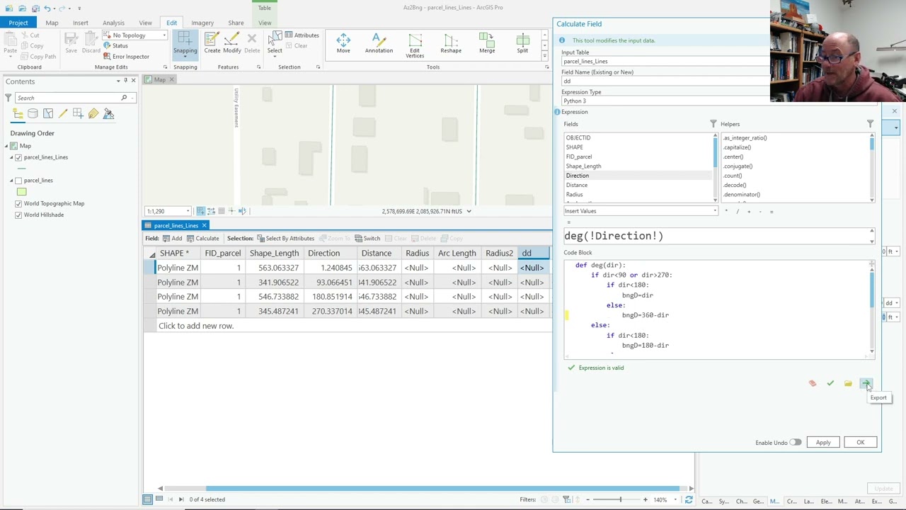 Polygon Parcel to Labeling Fields Using ArcGIS Pro Field Calculator