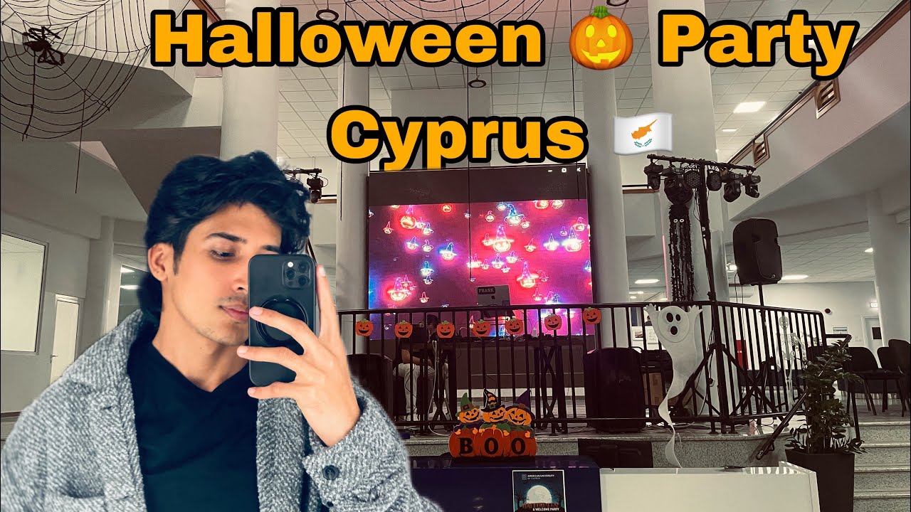Halloween 🎃Party At American University south Cyprus 🇨🇾 2024 November party night 🎃