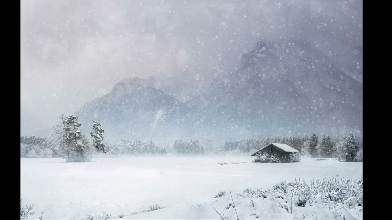 깊은 설산을 품은 겨울풍경[힐링음악/평온한음악 ]a deep snowy winter landscape