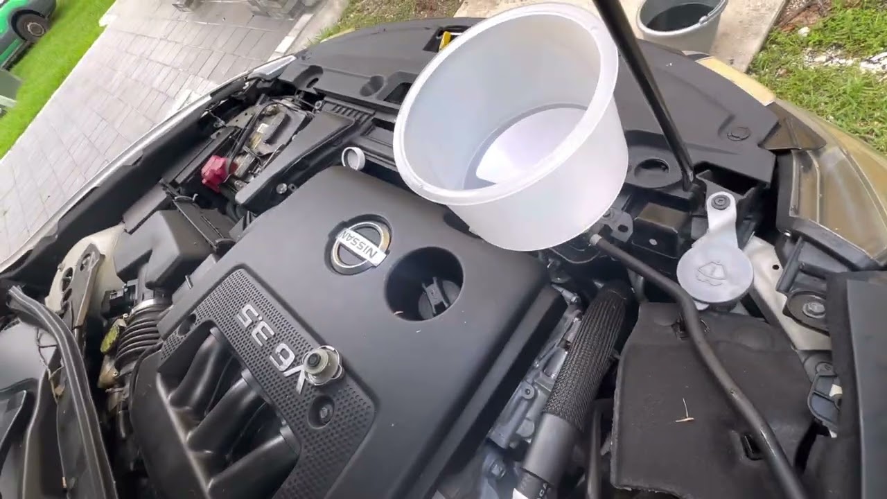 Cambiar coolant Anti freeze Nissan Altima 2016