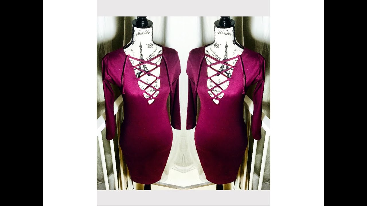 DIY// How To Make A Lace Up Dress (Easy Sew