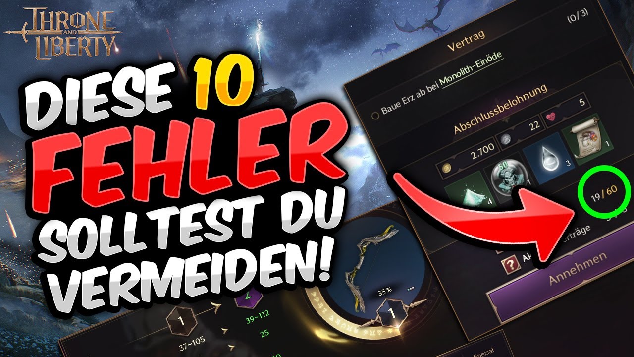 10 Fehler, die ich bei Throne and Liberty gerne VORHER gewusst hätte! (Vermeide diese Fehler!)