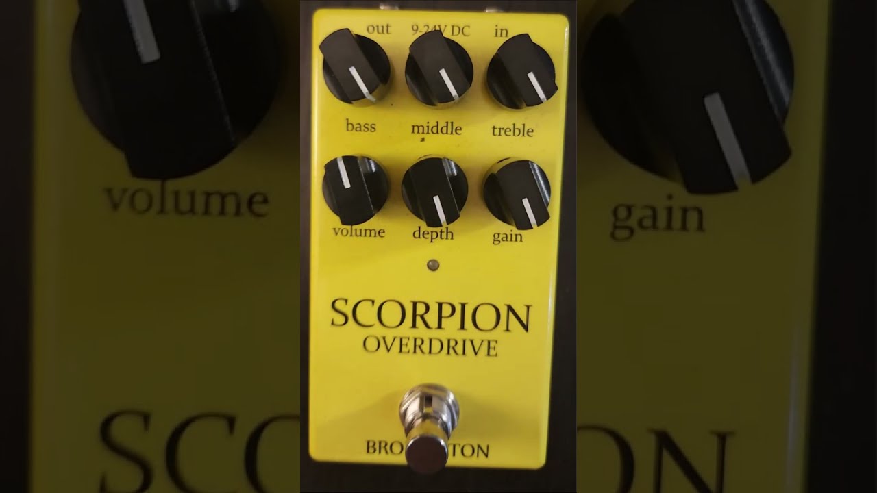 The Broughton MAX GAIN OVERDRIVE PEDAL SHOOT OUT