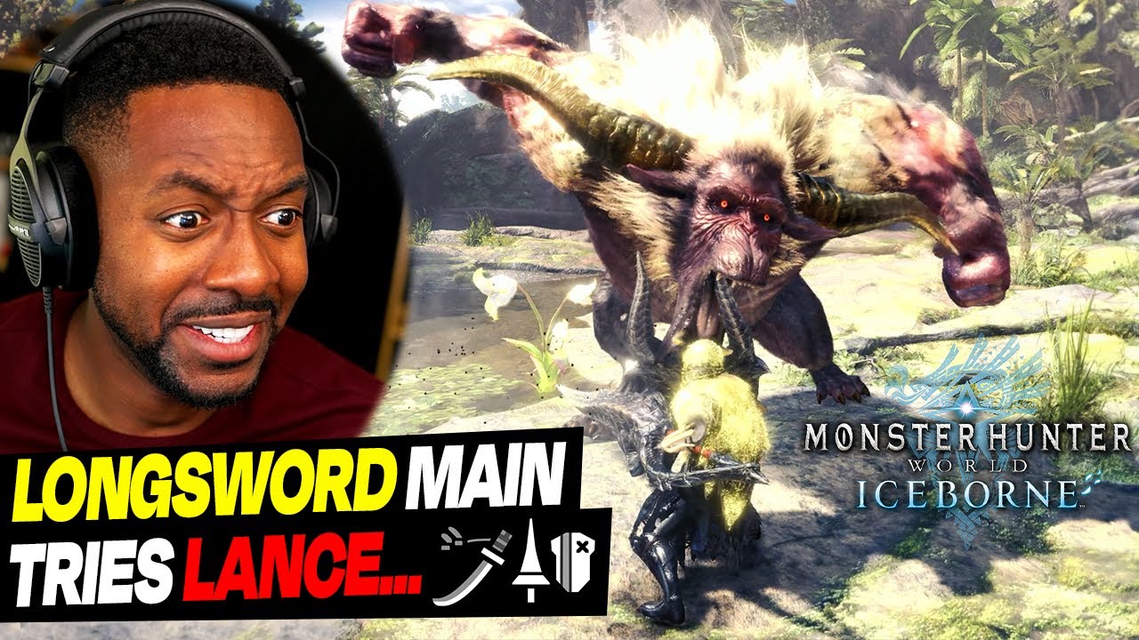 Longsword Main Tries Lance For The First Time... | Monster Hunter World Iceborne