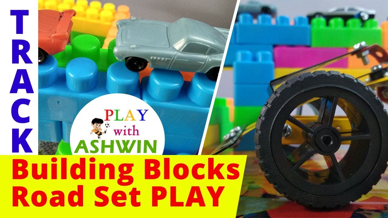 Building Blocks Road Track - Cars, Rescue plane Toys | Play With Ashwin | Toys For Kids