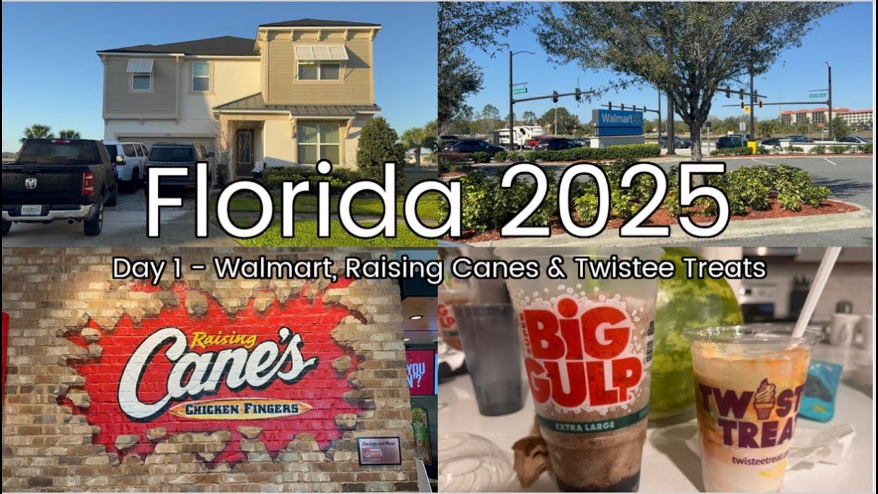 Florida Day 1 | Walmart | Raising Canes | Twistee Treats