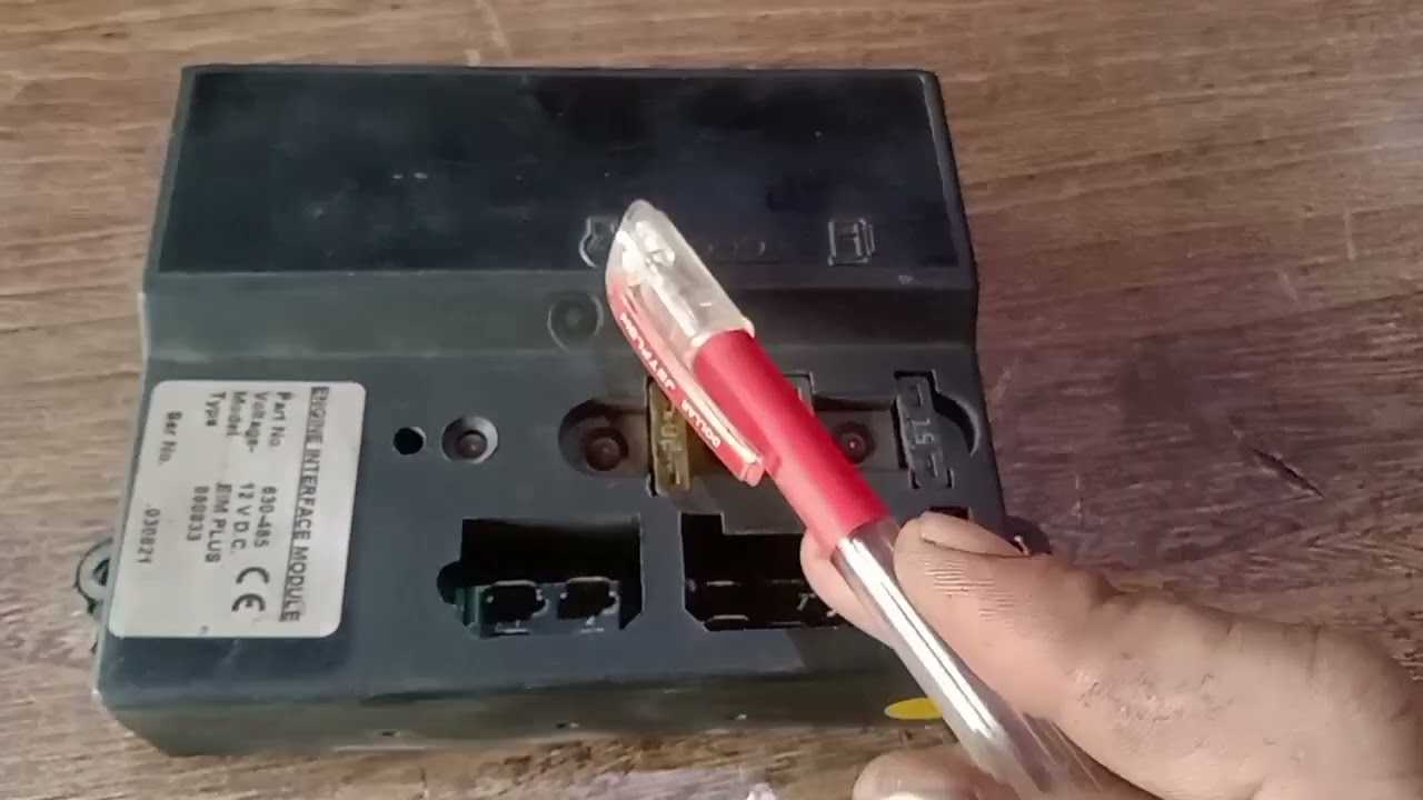 Perkins EIM module installation and testing method. Engine interface module