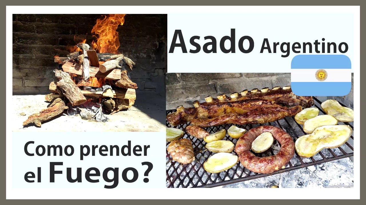 Asado Argentino - Cómo prender fuego para asado con leña?