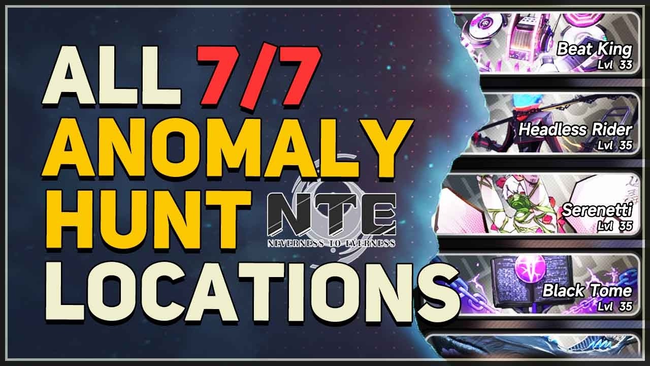 All Anomaly Hunt Locations Neverness to Everness (NTE)