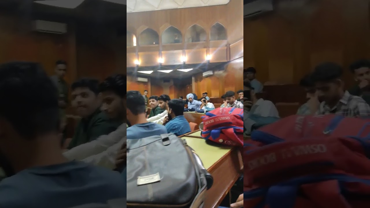 Jamia Hamdard Btech Cse 2023 1st day in convention hall.