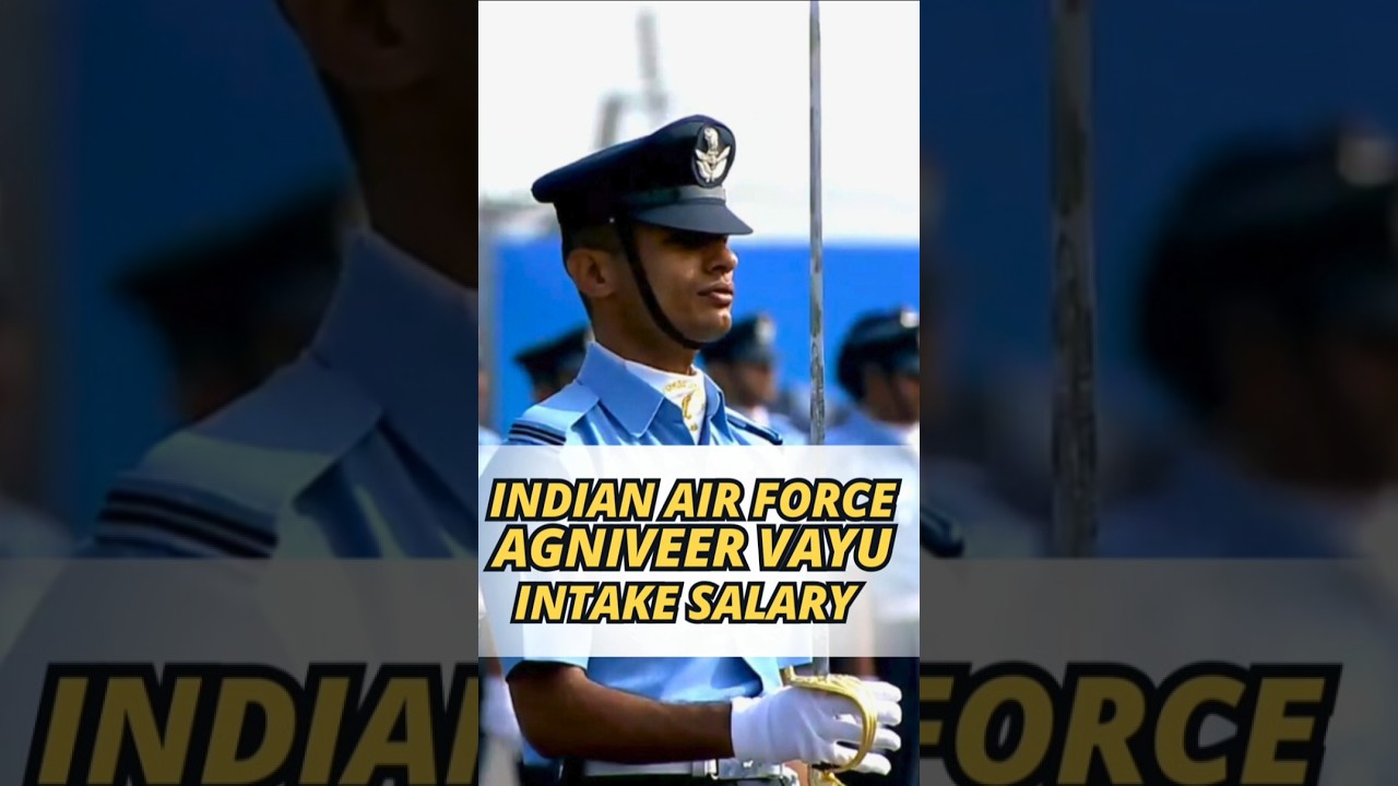 The Indian Airforce Agniveer Vayu Intake Salary#trending#airforce