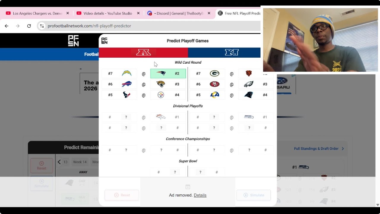 CHARGERS FAN PREDICTS THE 2026 NFL PLAYOFF PICTURE AND SUPERBOWL