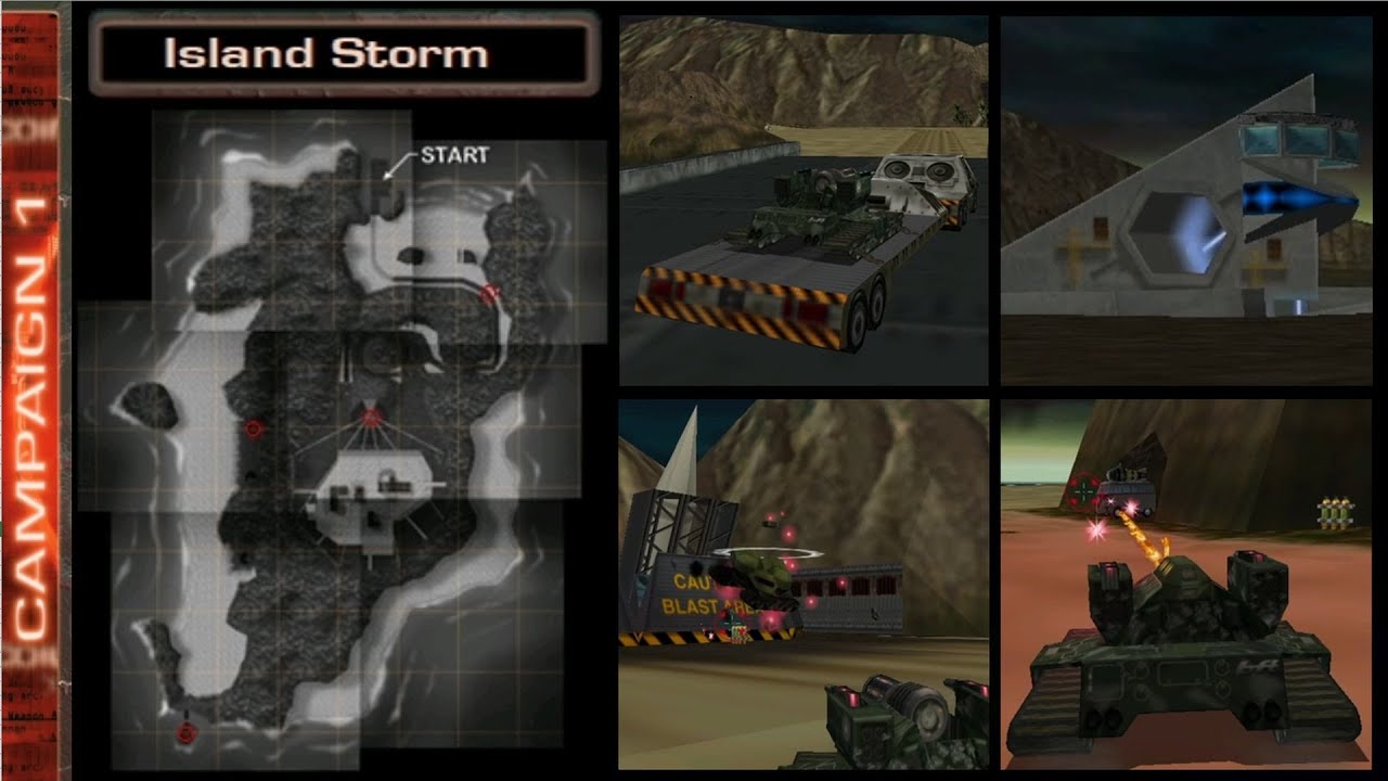 Mission 1 (Island Storm) | 100% | HD | Recoil (1999, Zipper Interactive)
