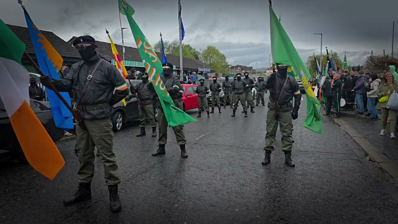 Saoradh Easter Commemoration- Colour Party Formation