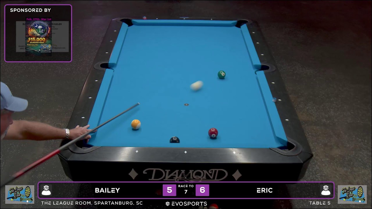 BAILEY vs ERIC - THE LEAGUE ROOM - TABLE 5 | EvoSports