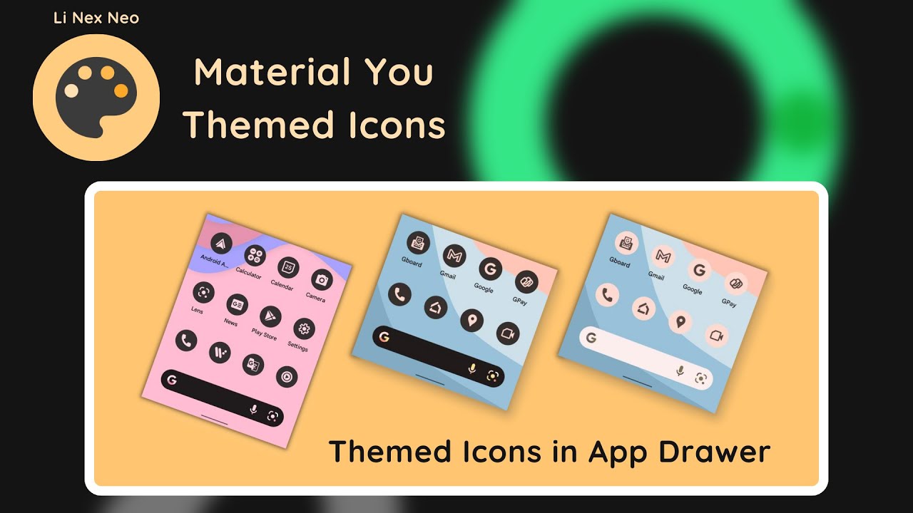 Hey! Get #Android 12 Themed icons in App Drawer & Homescreen | #A12 - #A9 #MaterialYou #Theme #icon