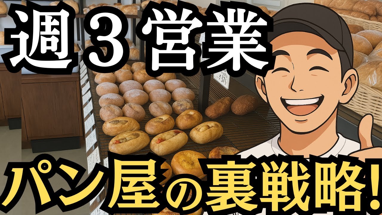 え？週3営業で大丈夫？パン屋歴20年の結論がコレ！