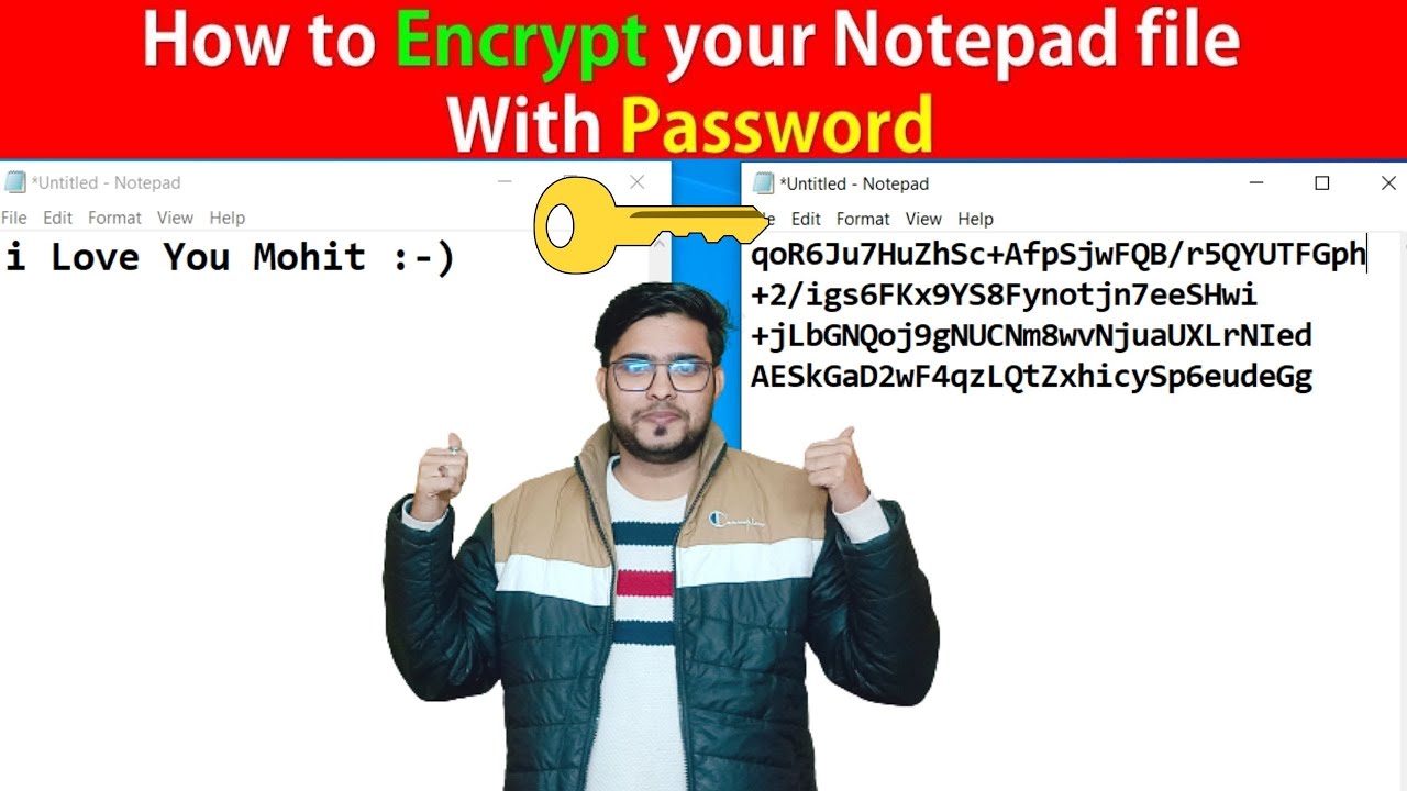 How to Encrypt your Notepad File with Password? | Encrypt & Decrypt your Secret Data | in Hindi 😍🔥