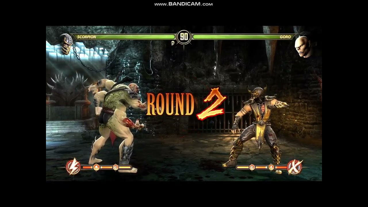 Mk9 gameplay usando scorpion en pc 