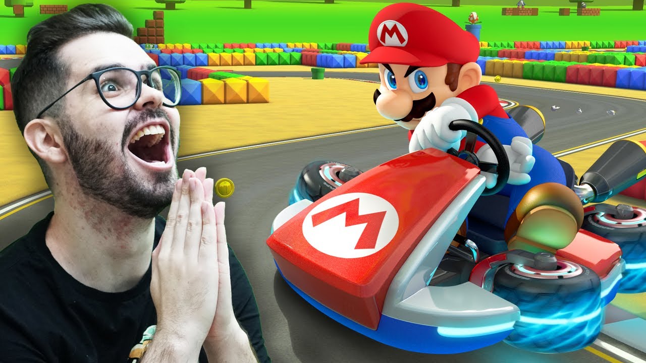 Pai Troll jogando as NOVAS PISTAS DO MARIO KART 8