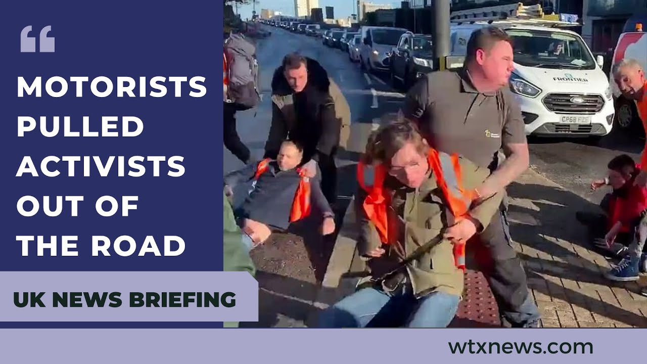 Motorists drag Insulate Britain activists off the road - UK NEWS BRIEFING