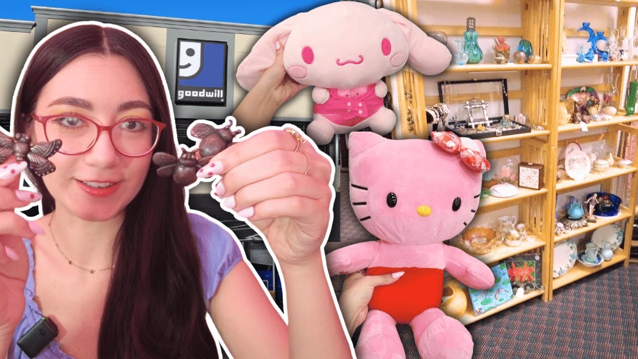 let's go thrifting and antiquing!! home decor, plushies, clothes, and more!!
