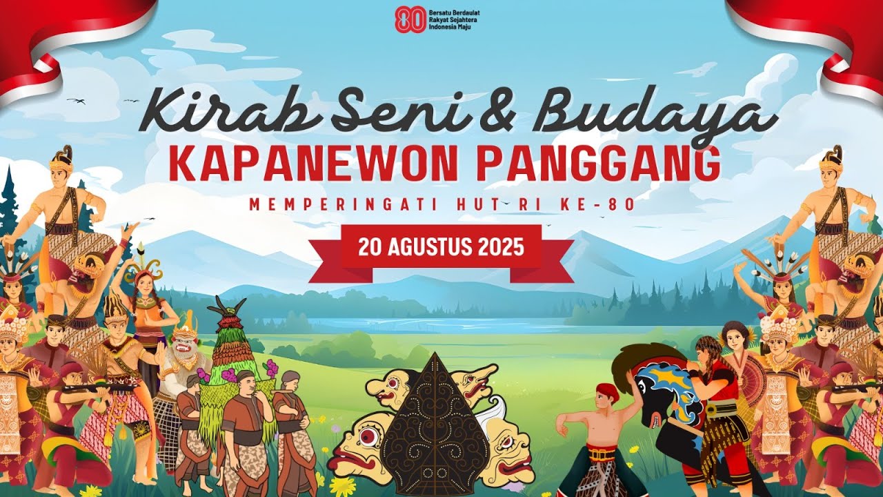 KIRAB SENI & BUDAYA KAPANEWON PANGGANG DALAM RANGKA MEMPERINGATI HUT RI KE 80