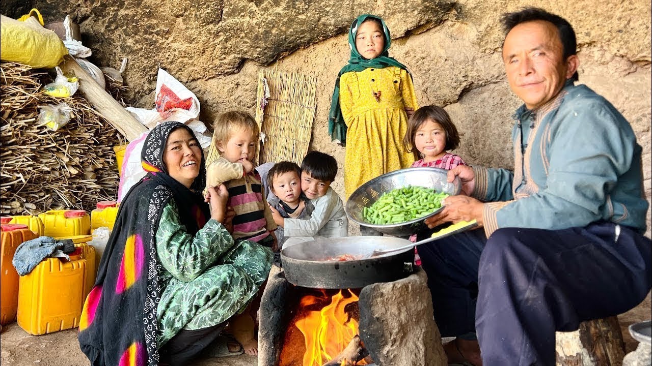 Winter Life in Afghan Mountain Caves | Twin Family Simple Daily Routine