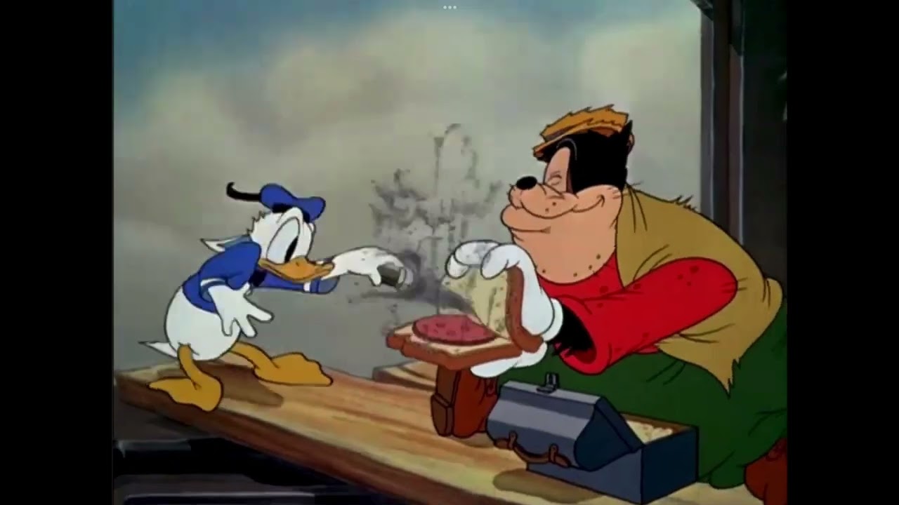 Funni donald duck cartoon but it&rsquo;s only the slapstick