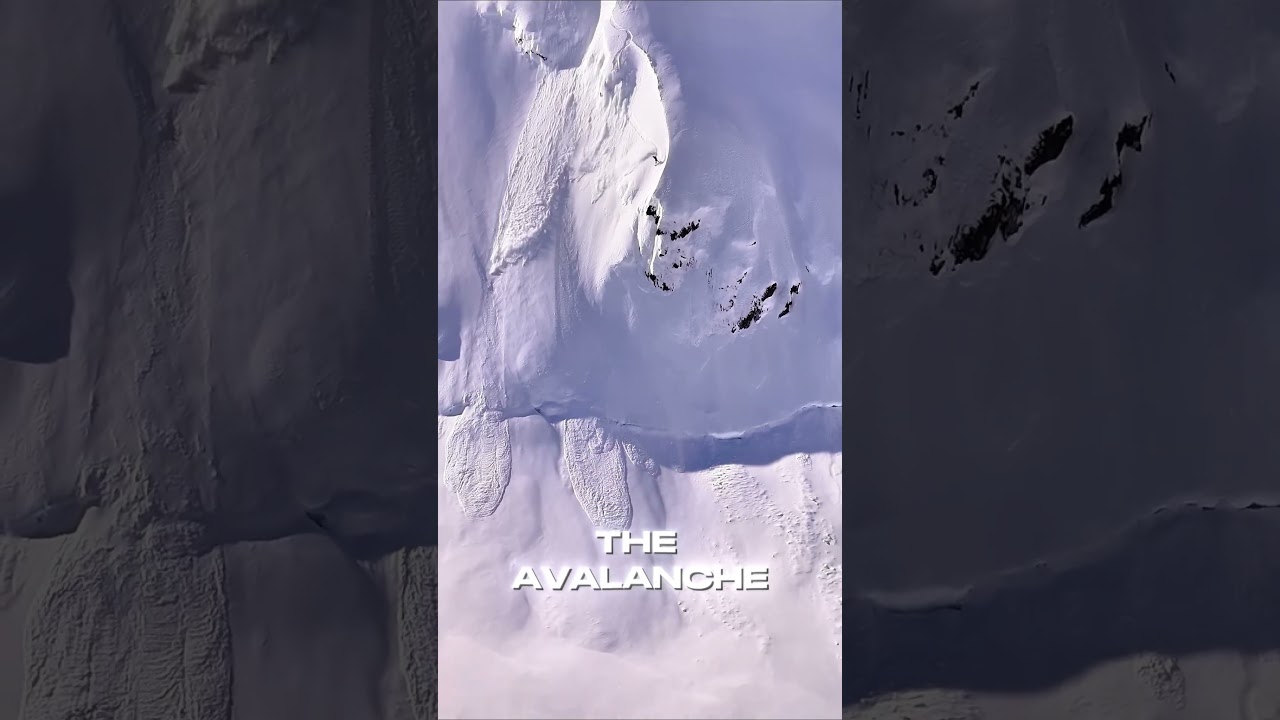 He Had Seconds to Escape This Avalanche 😱🏔️ #shorts #viral