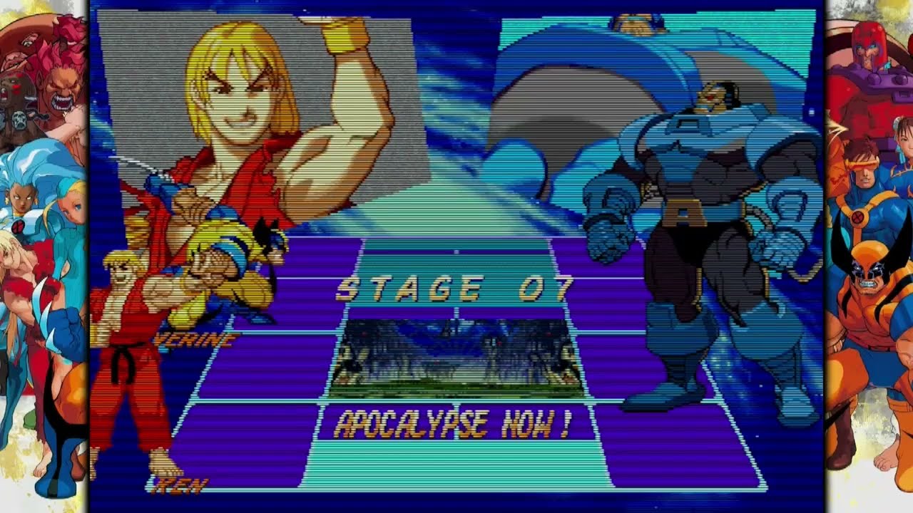 Xbox版　MARVEL　VS.　CAPCOM　ファイティングコレクションアーケードクラシックスより　X-MEN　VS.　ストリートファイター　プレイ動画（ウルヴァリン＆ケン）20251214