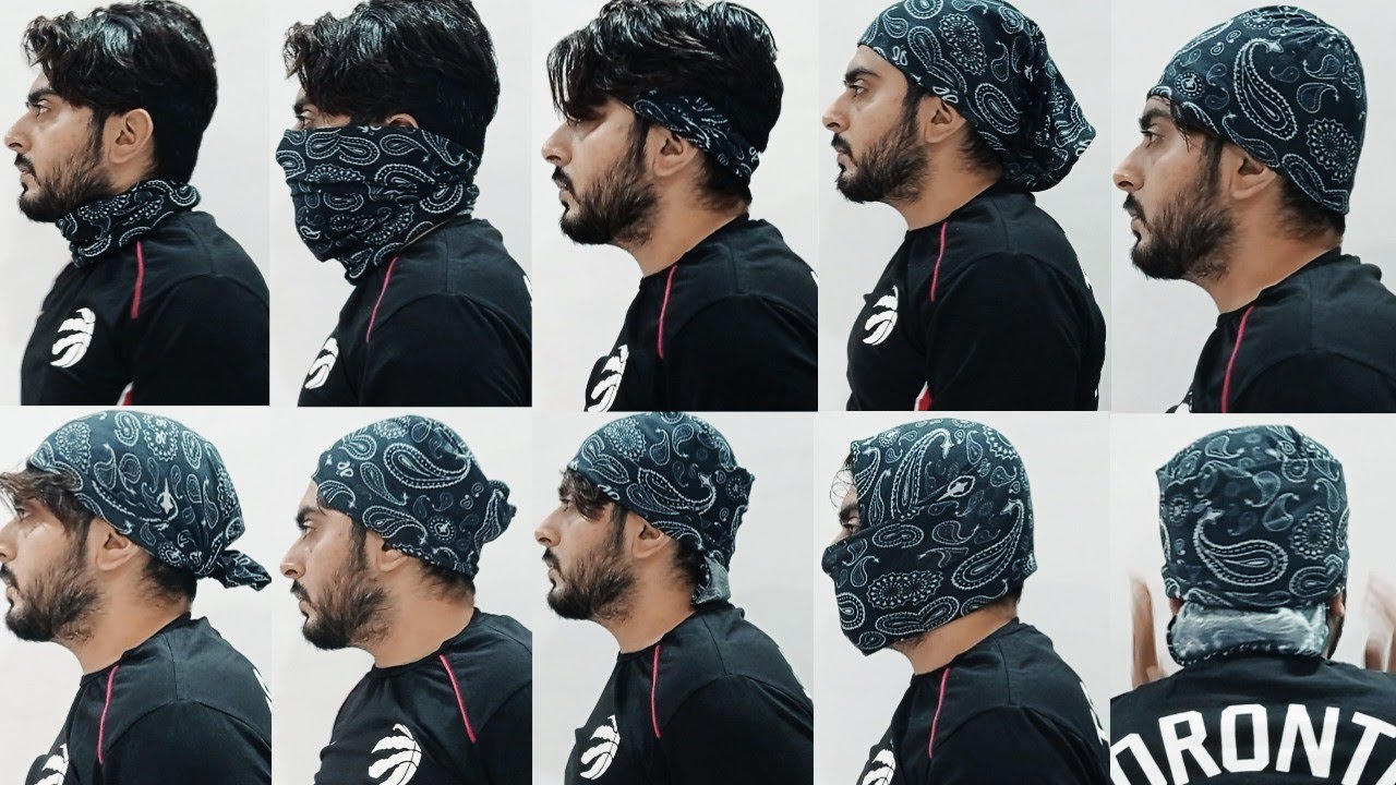How To Wear a Bandana || Buff Scarf || Neck Gaiter Ways To Wear ||