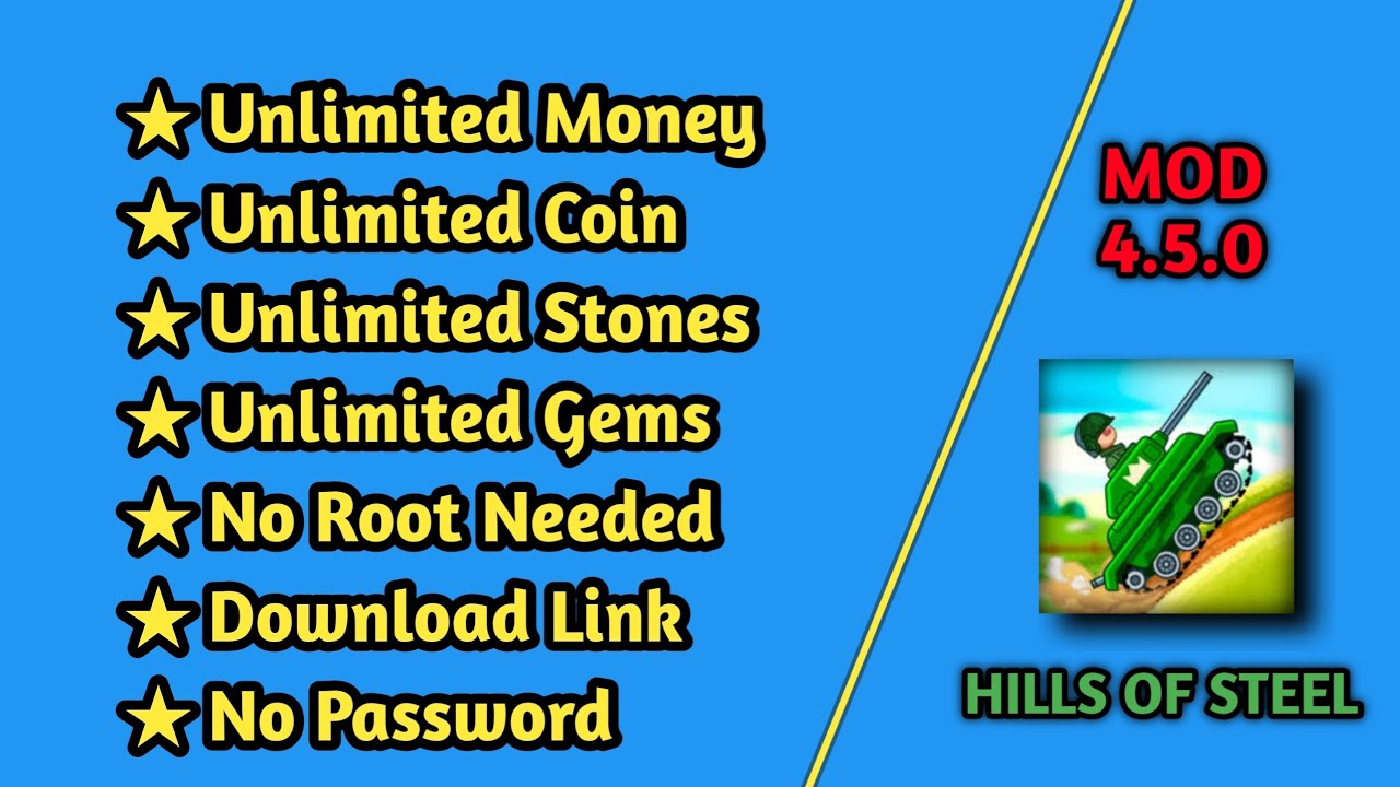 Download Hills of Steel Mod | 100% working #modapk #hillsofsteel #apkmod