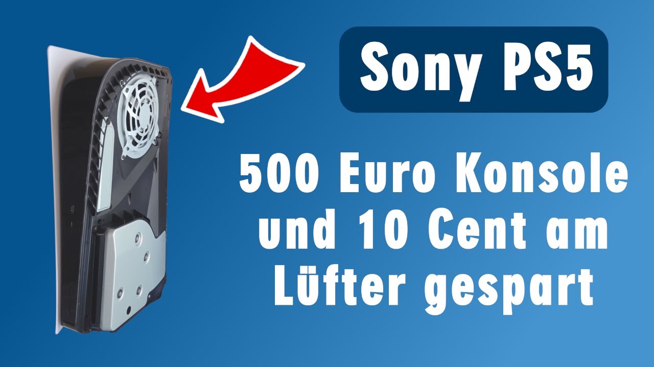 Sony Playstation 5 Lüfter laut - leiser machen - PS5 Anleitung Deutsch